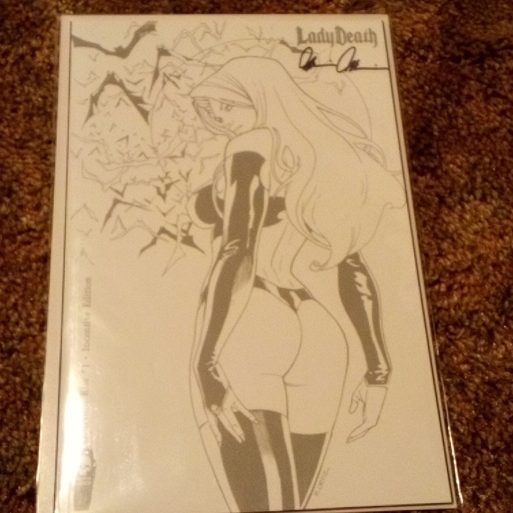Autograph ladydeath comic signed by Brian pulido